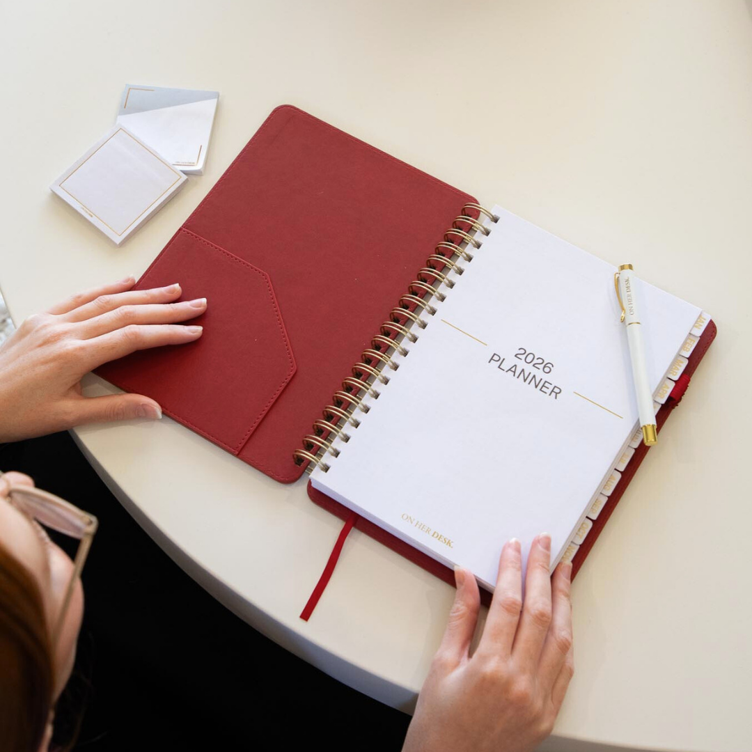 2026 Planner - Wine Red