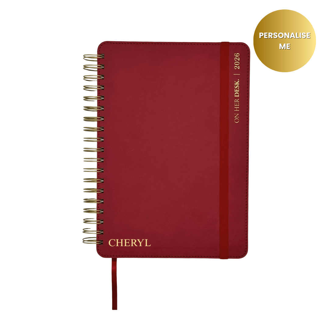 2026 Planner - Wine Red