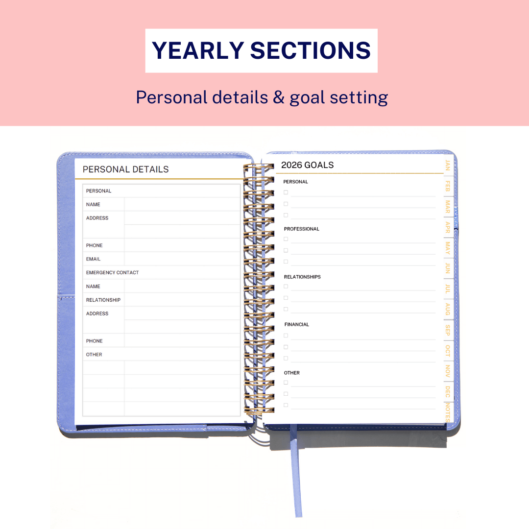 2026 Planner - Wine Red