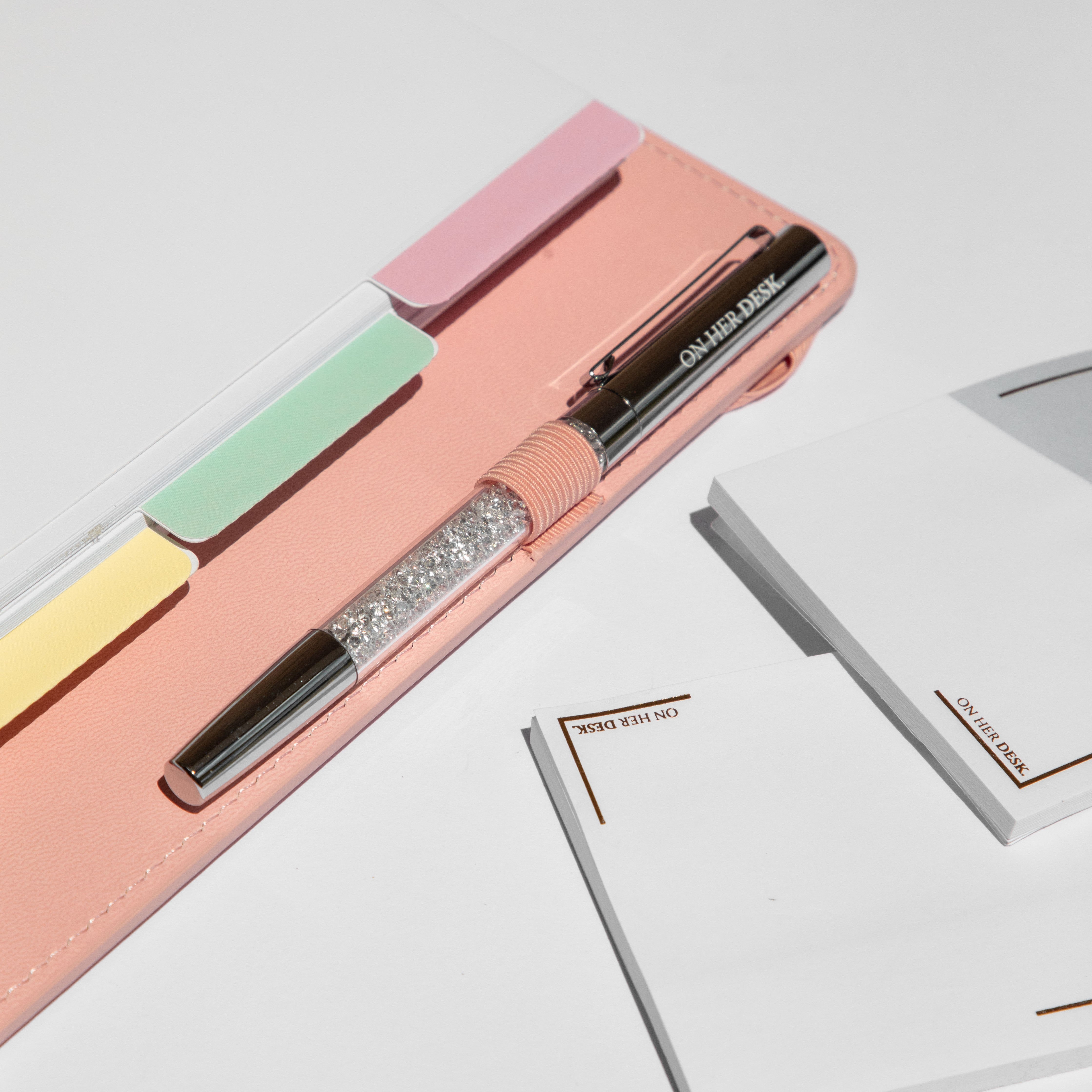 A4 Binder Notebook (with tab dividers) - Blush Pink