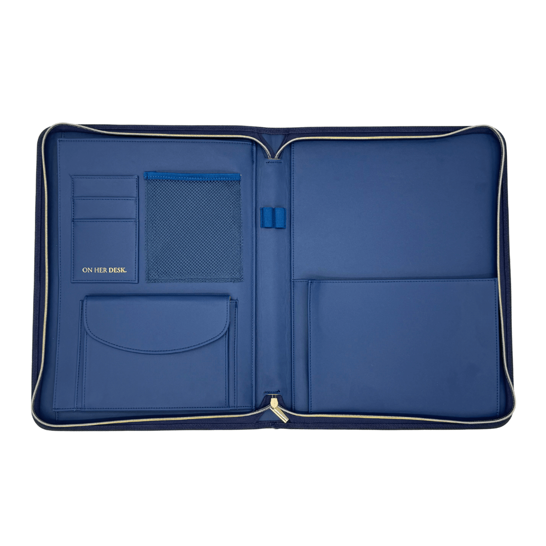 A4 Compendium Folder - Navy Blue (IMPERFECT)