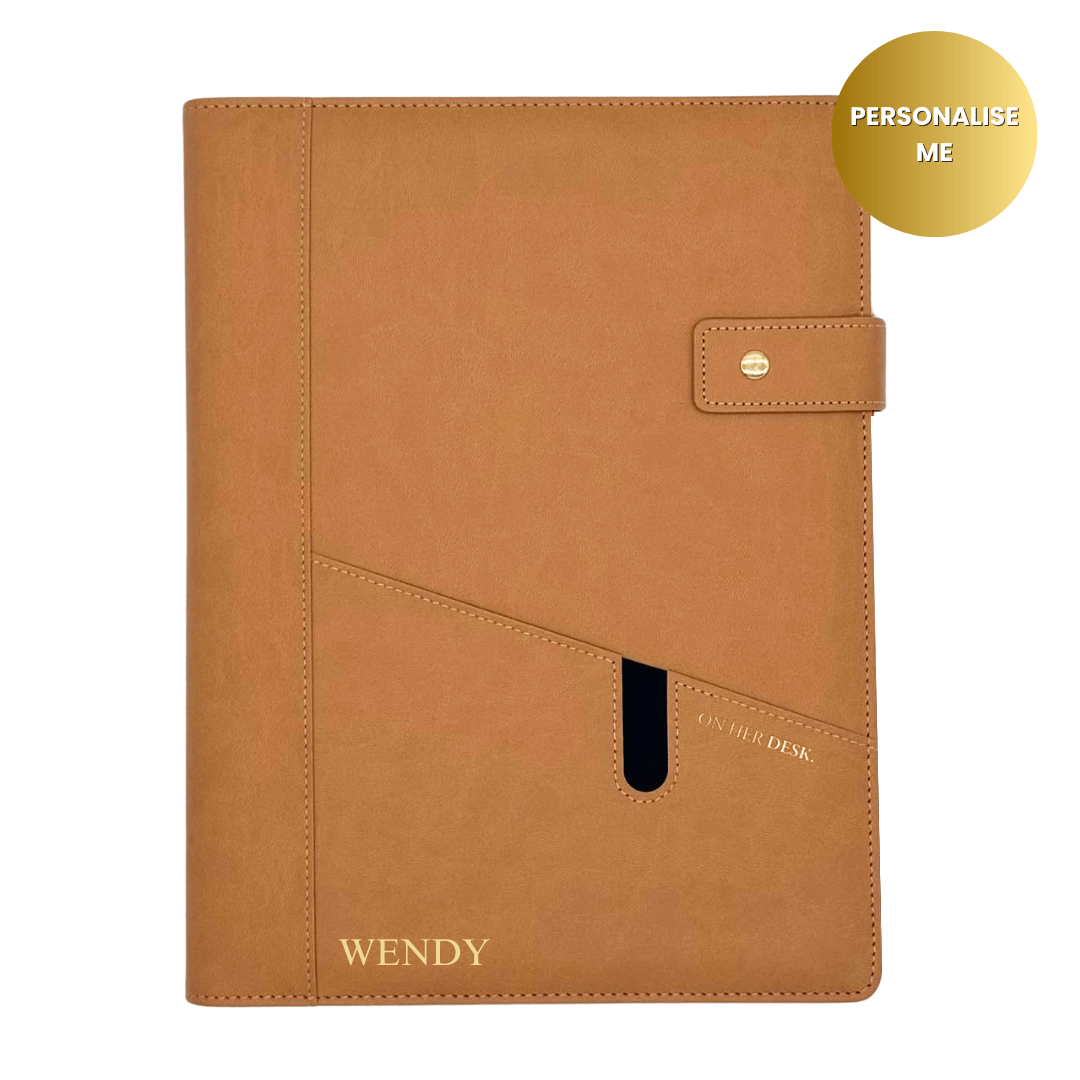 A4 Covered Notebook - Caramel