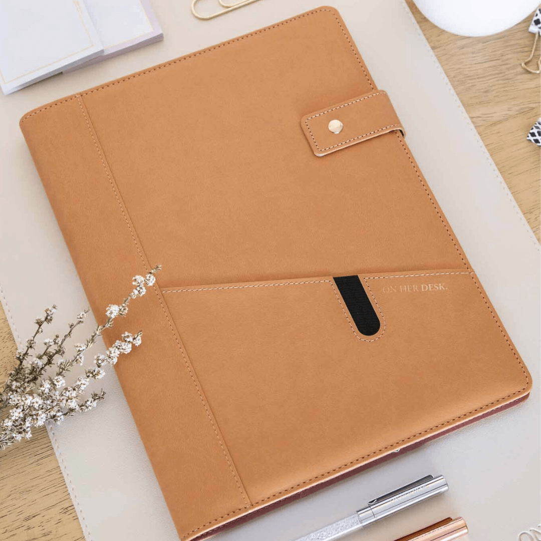 A4 Covered Notebook - Caramel