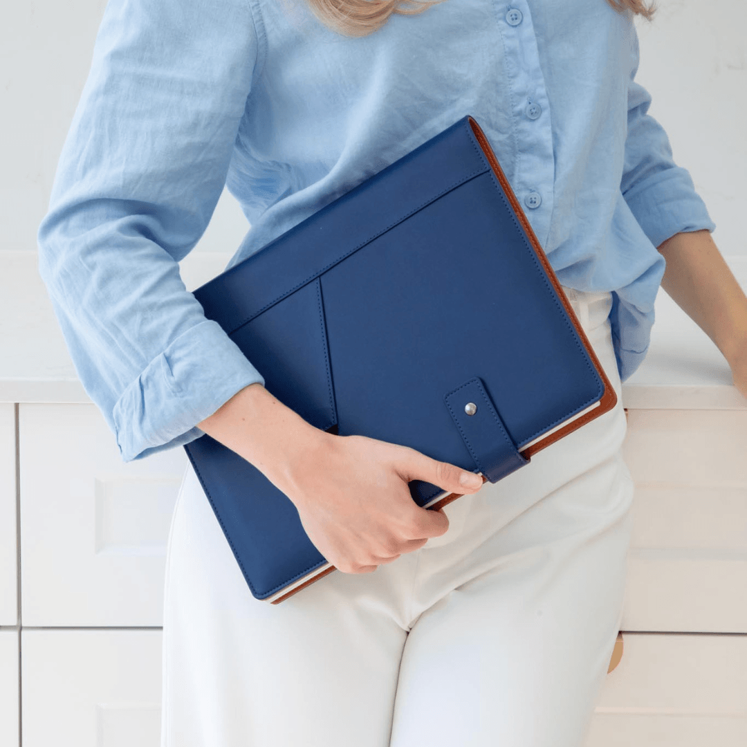A4 Covered Notebook - Navy Blue