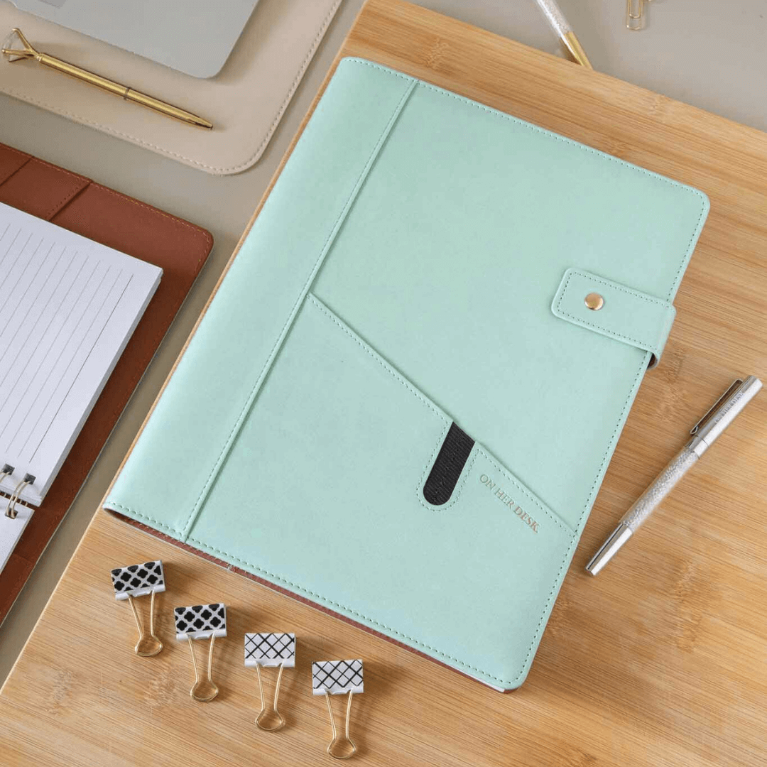 A4 Covered Notebook - Mint Green