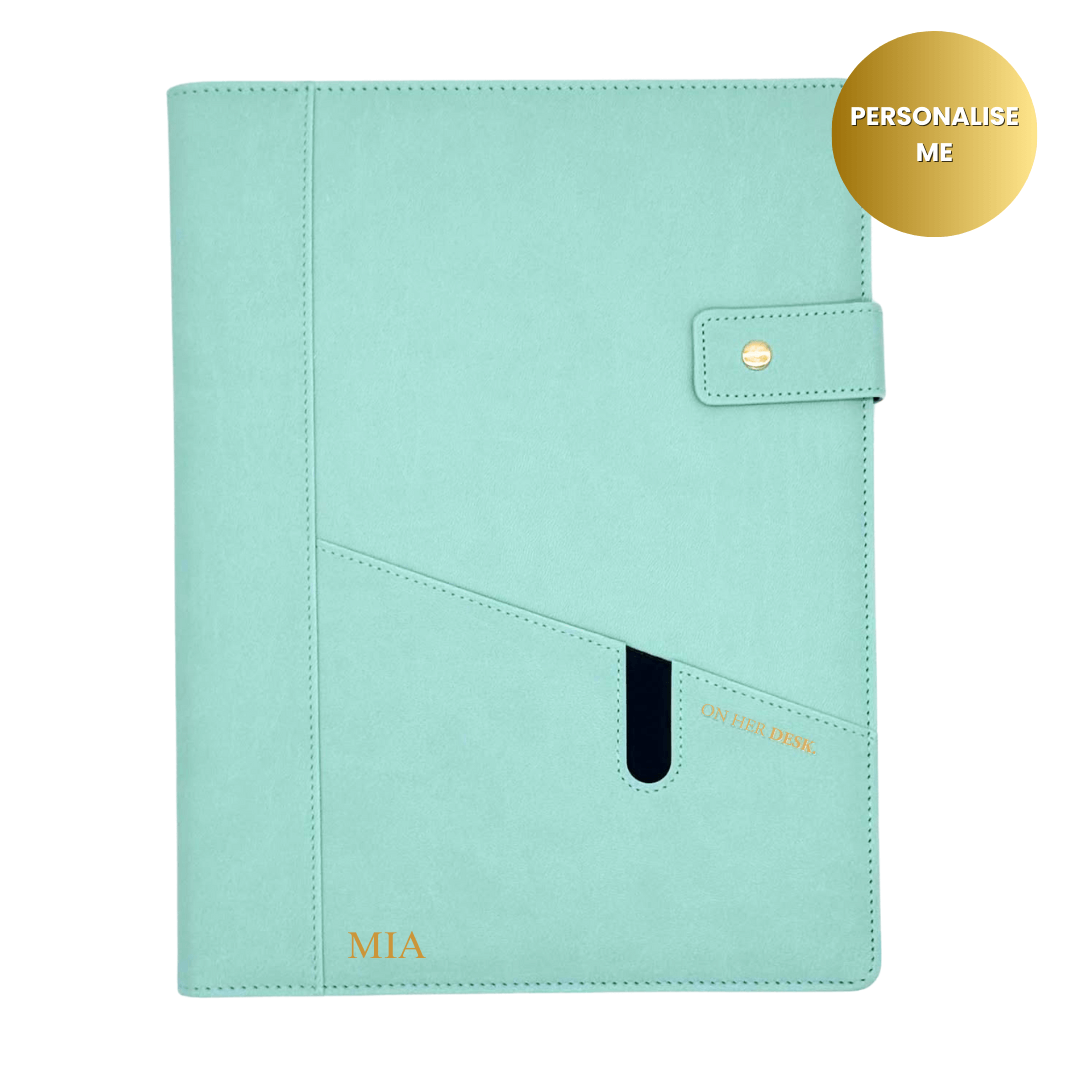 A4 Covered Notebook - Mint Green