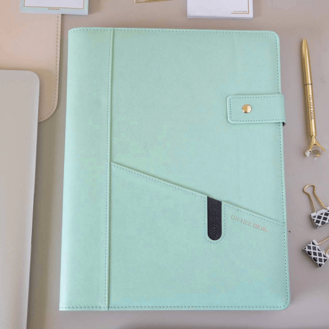 A4 Covered Notebook - Mint Green