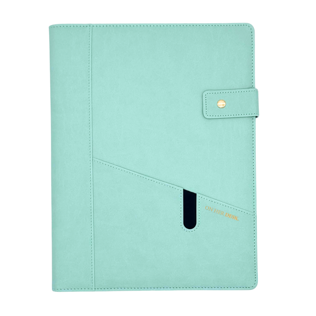 A4 Covered Notebook - Mint Green