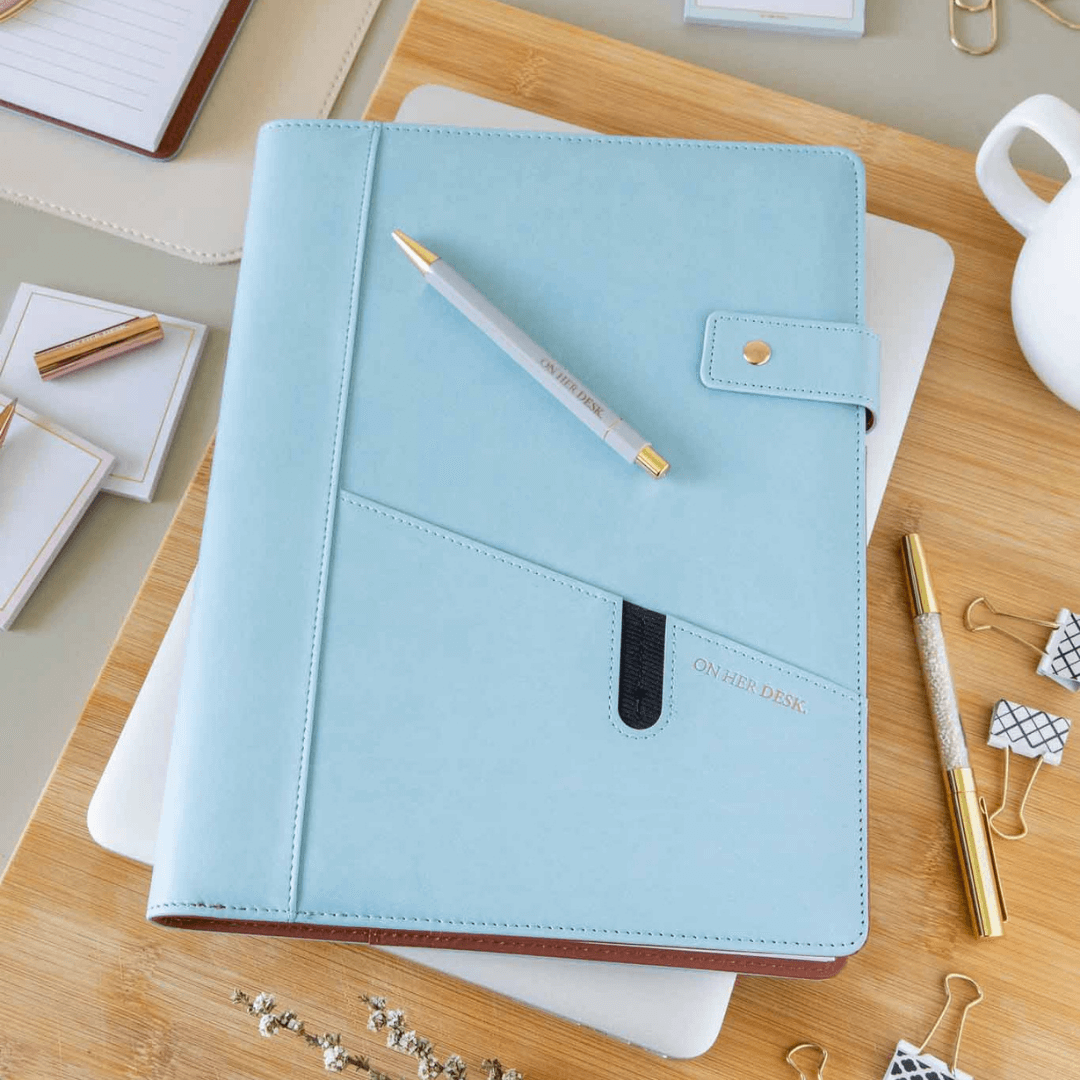 A4 Covered Notebook - Sky Blue
