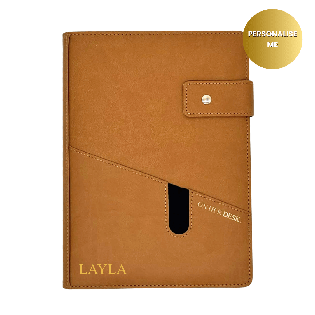 A5 Covered Notebook - Caramel