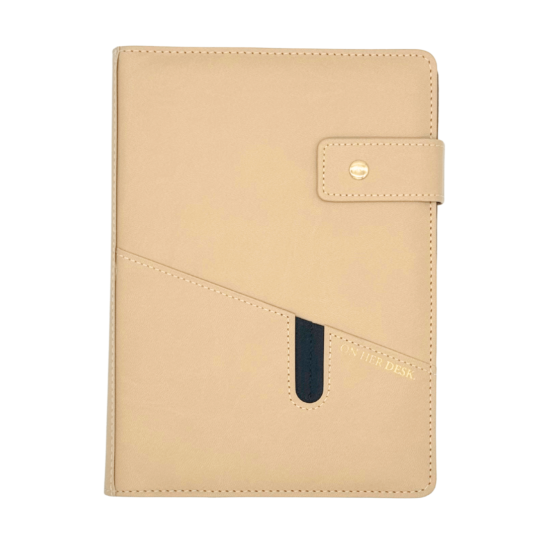 A5 Covered Notebook - Latte (IMPERFECT)