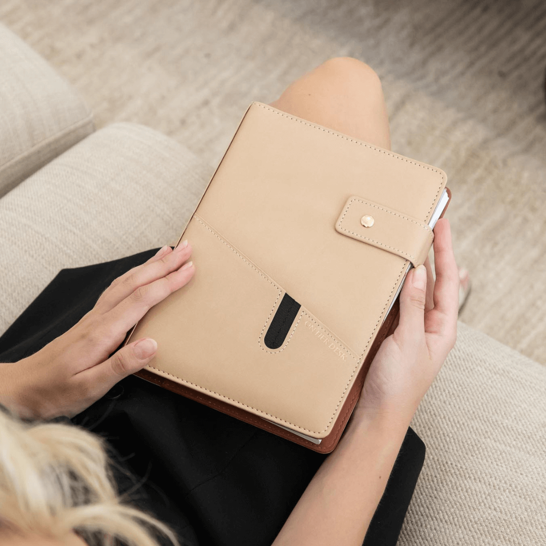 A5 Covered Notebook - Latte (IMPERFECT)