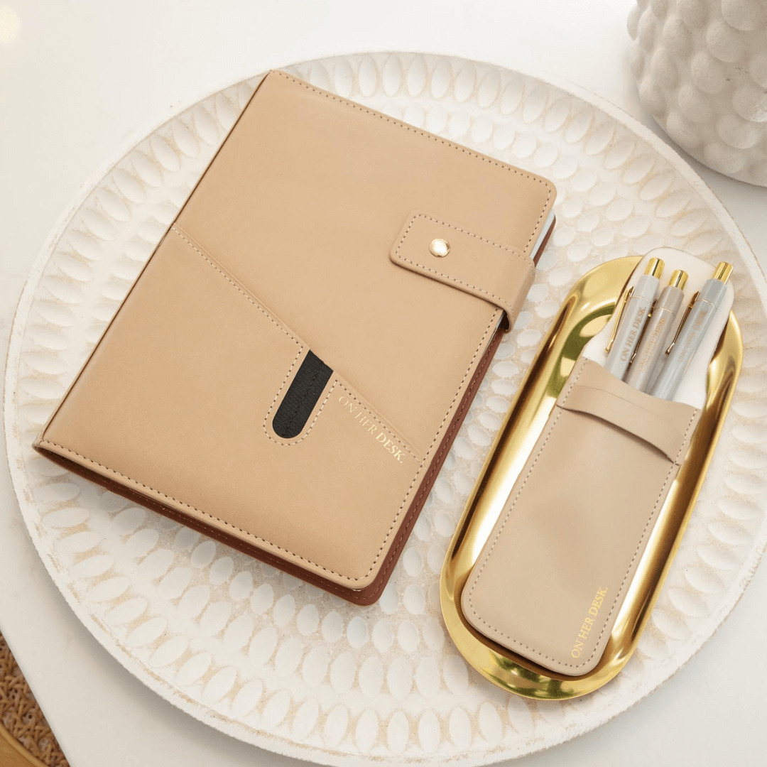 A5 Covered Notebook - Latte (IMPERFECT)