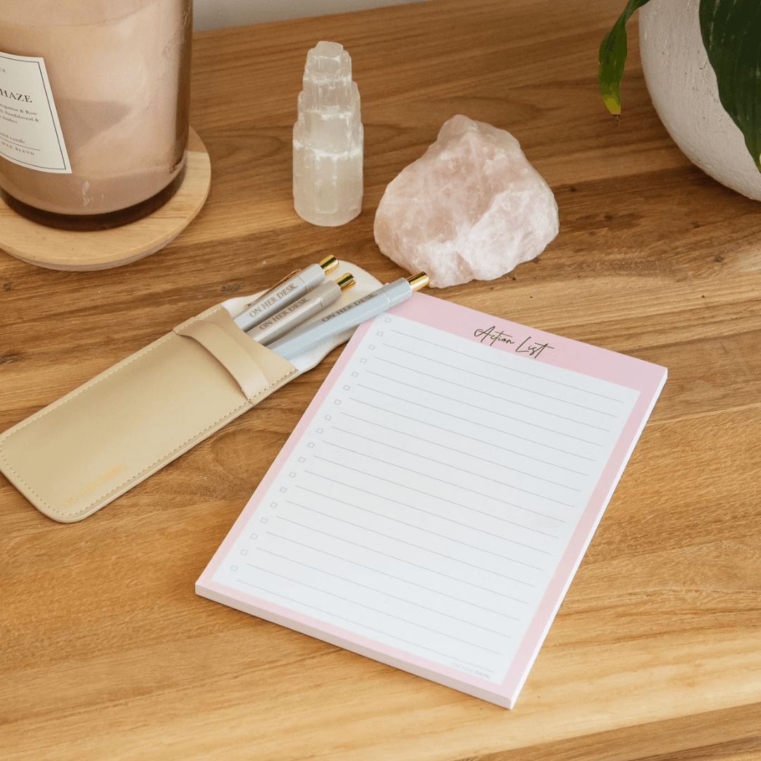 A5 Notepad | Action List - Pink