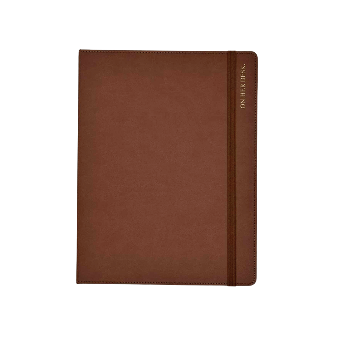 B5 Binder Notebook (with tab dividers) - Chocolate Brown