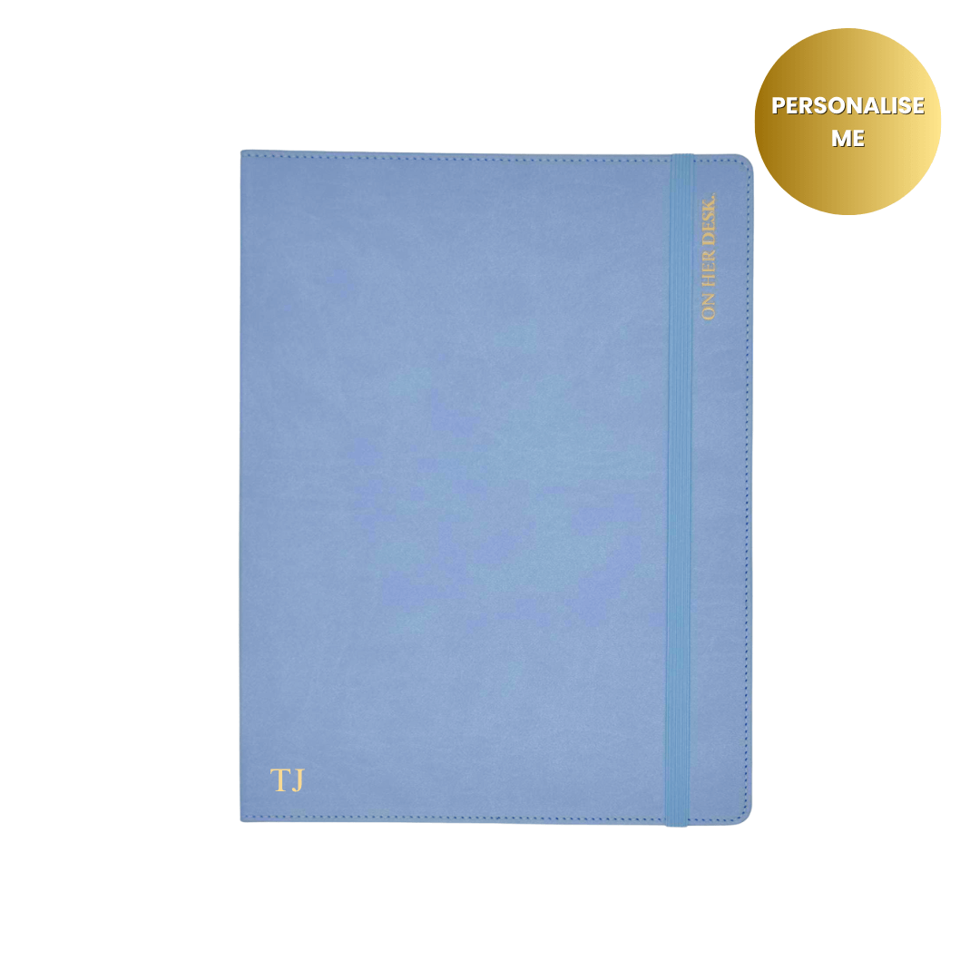 B5 Binder Notebook (with tab dividers) - Denim Blue