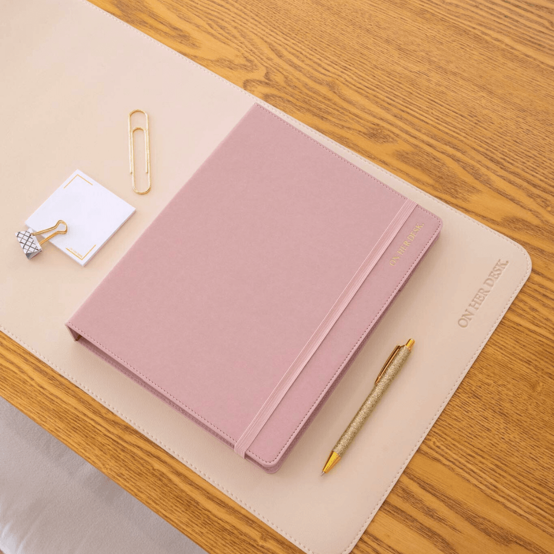 B5 Binder Notebook (with tab dividers) - Mauve