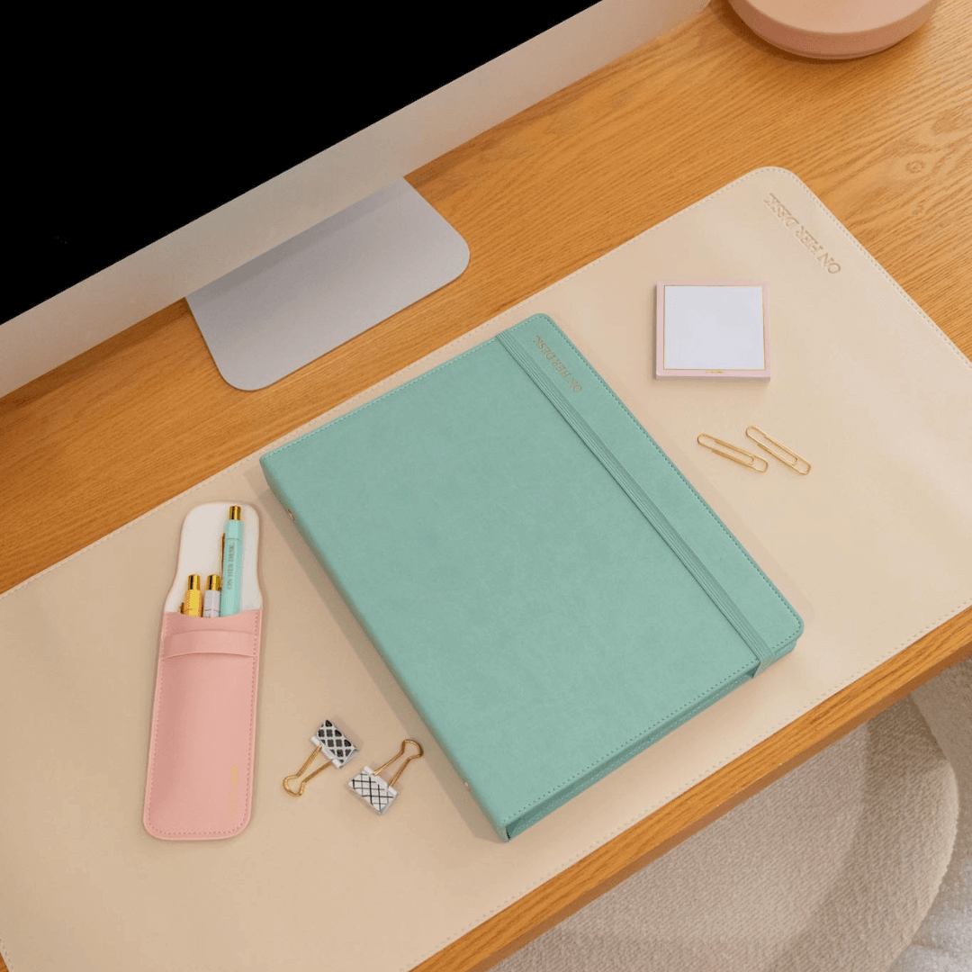 B5 Binder Notebook (with tab dividers) - Mint Green