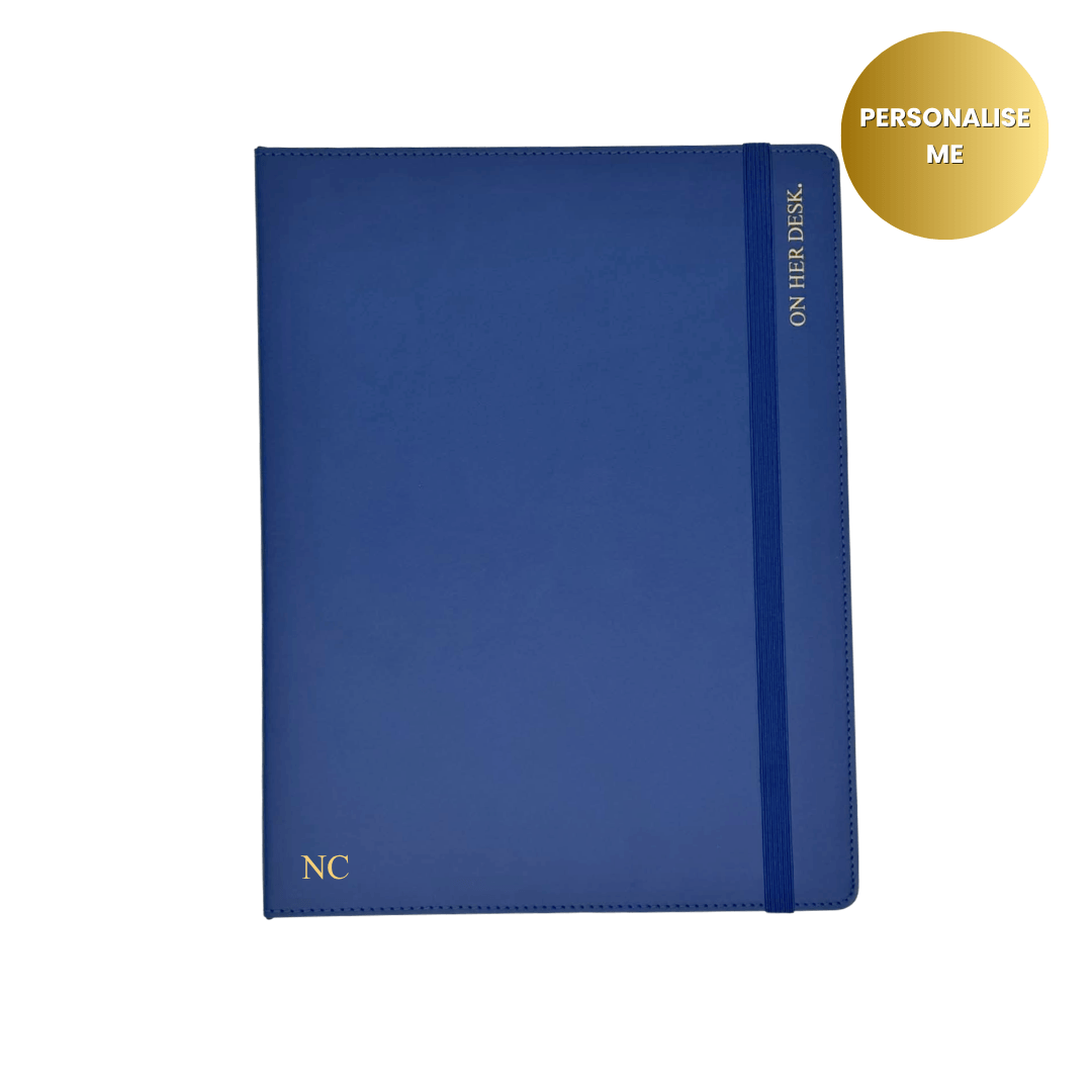 B5 Binder Notebook (with tab dividers) - Navy Blue