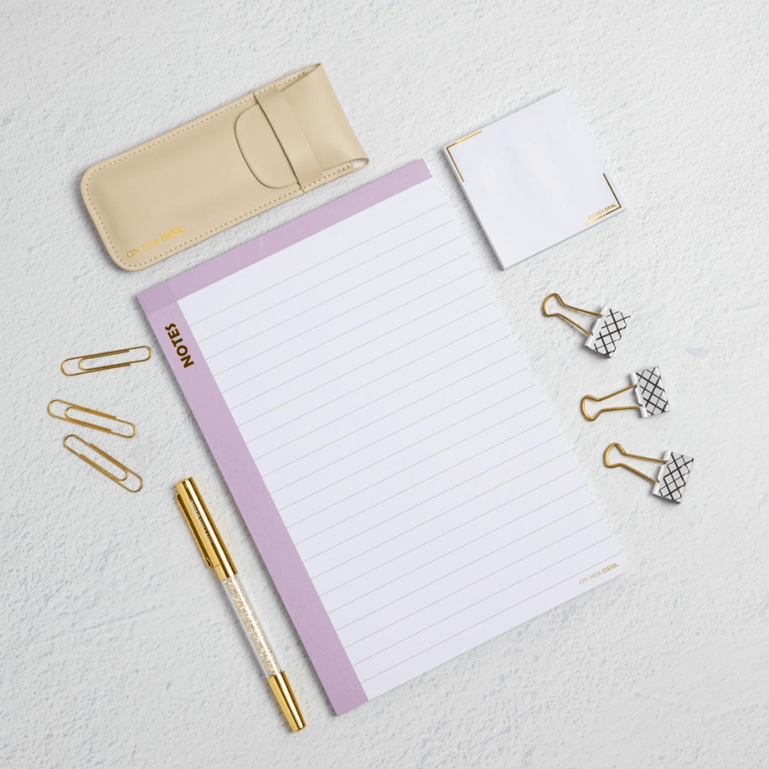 B5 Scribble Notes Notepad - Lilac (perforated)