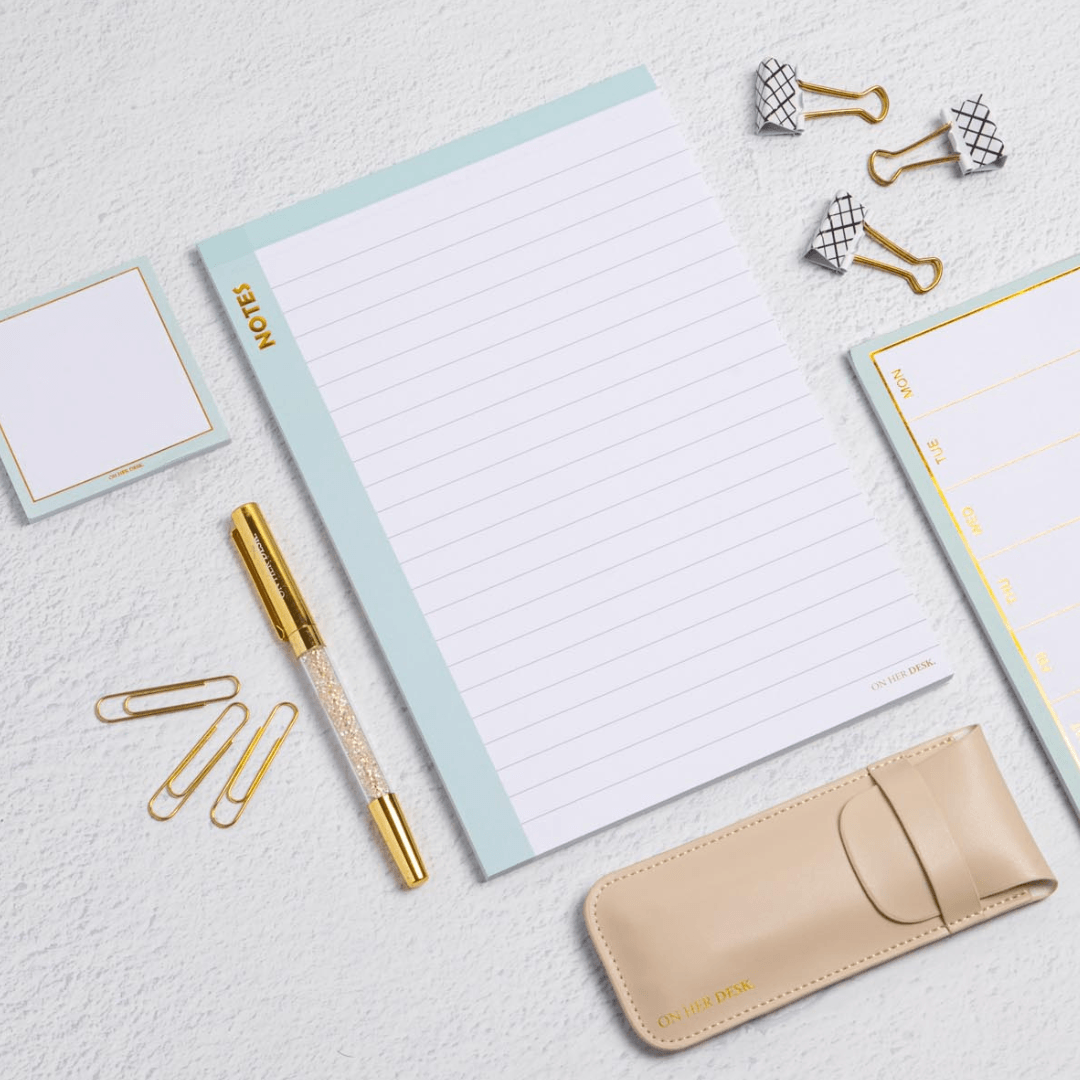 B5 Scribble Notes Notepad - Mint Green (perforated)