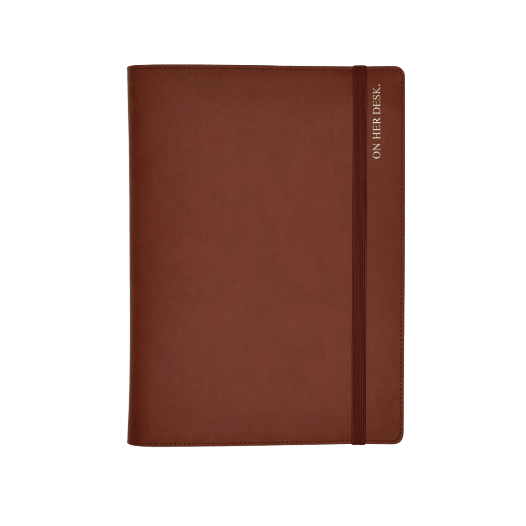 B5 Refillable Notepad Organiser - Chocolate Brown