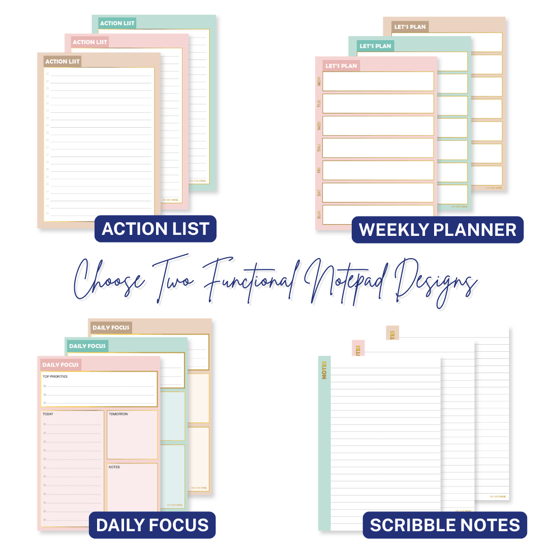B5 Refillable Notepad Organiser - Mint Green