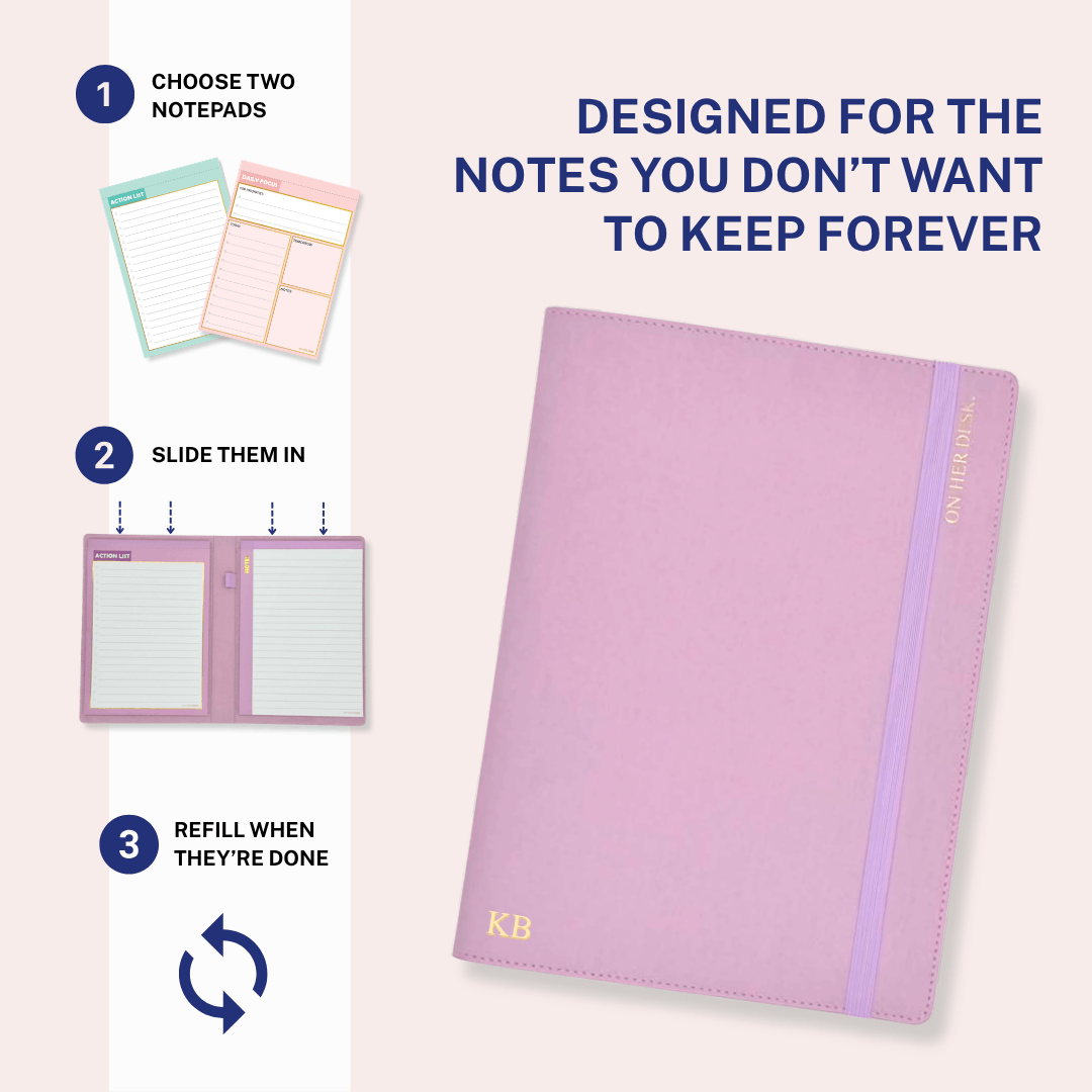 B5 Refillable Notepad Organiser - Mint Green