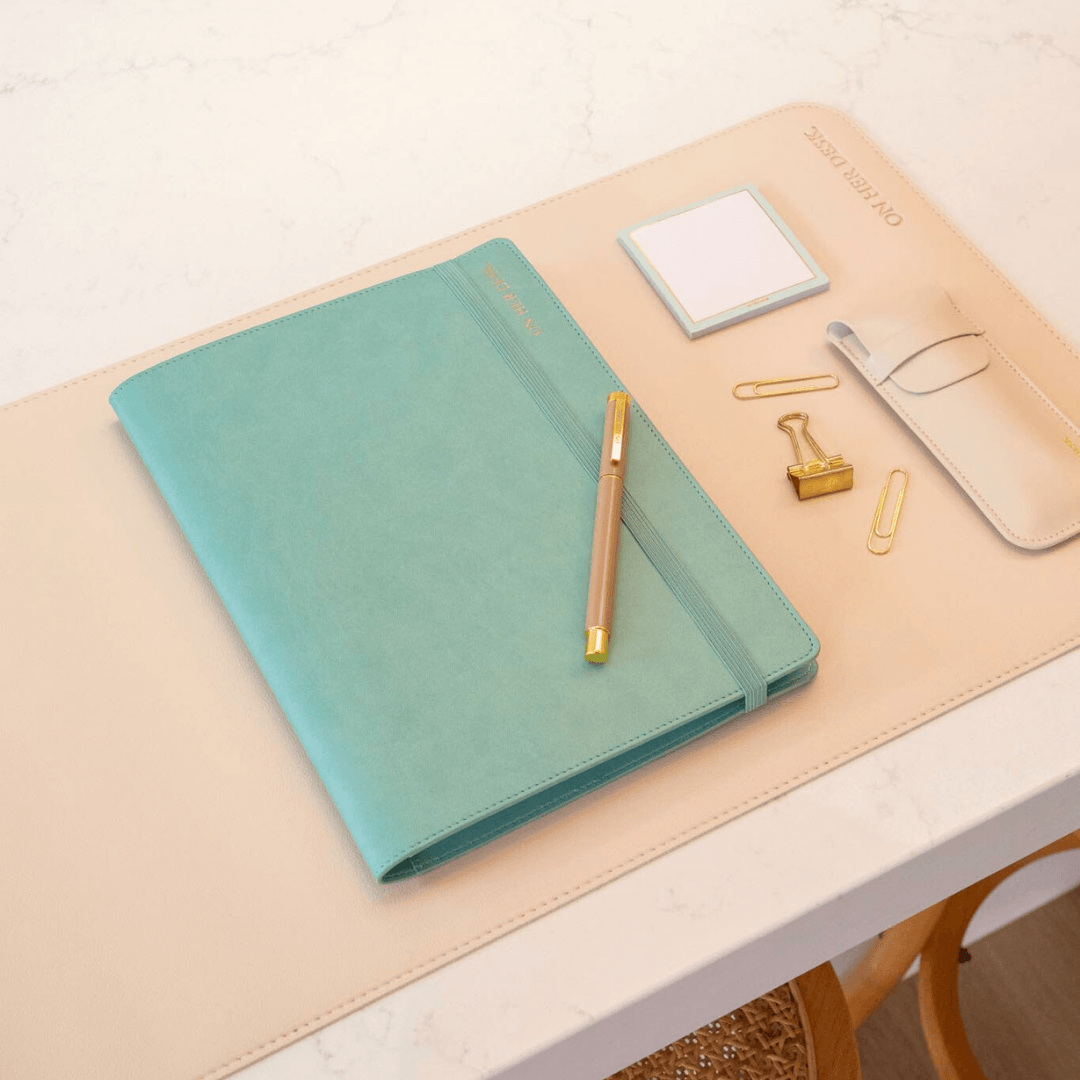 B5 Refillable Notepad Organiser - Mint Green