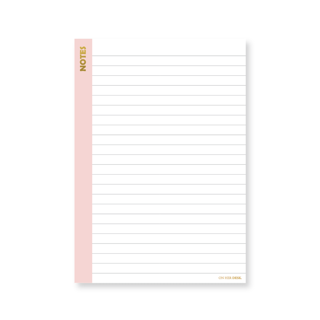B5 Scribble Notes Notepad - Pink