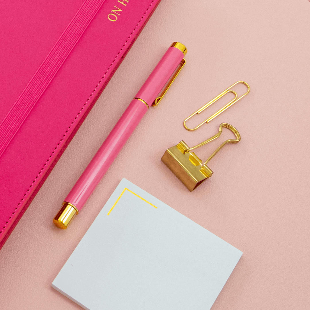 Capped Gel Pen - Hot Pink