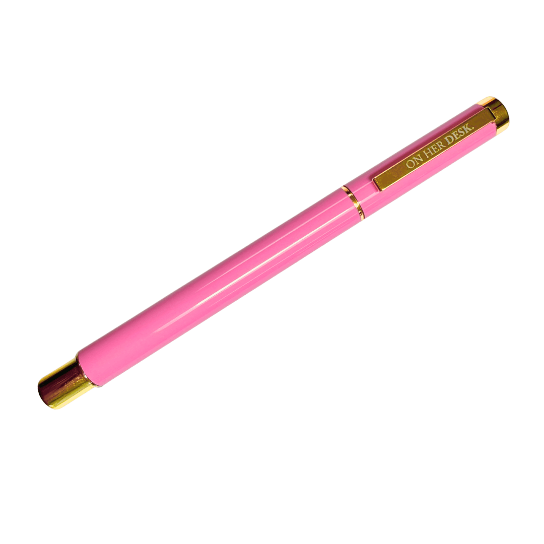 Capped Gel Pen - Hot Pink