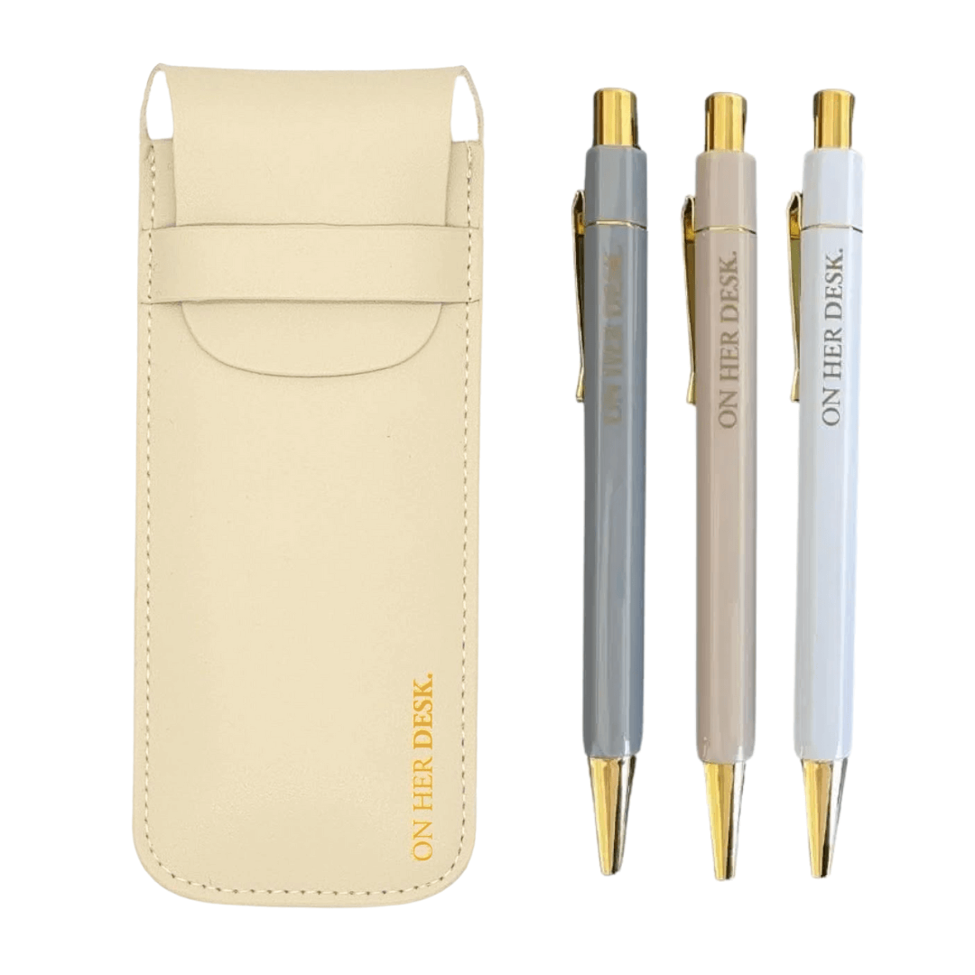 Trilogy Pen Set - Cream