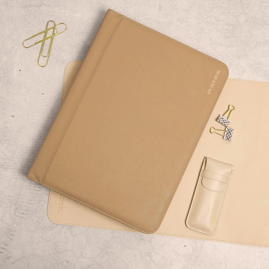 A4 Compendium Folder - Beige