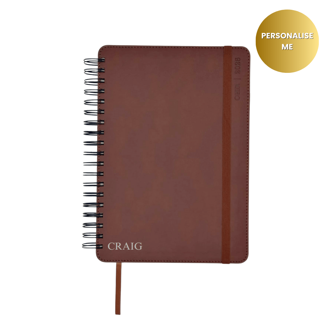 Men's 2026 Planner - Walnut Brown