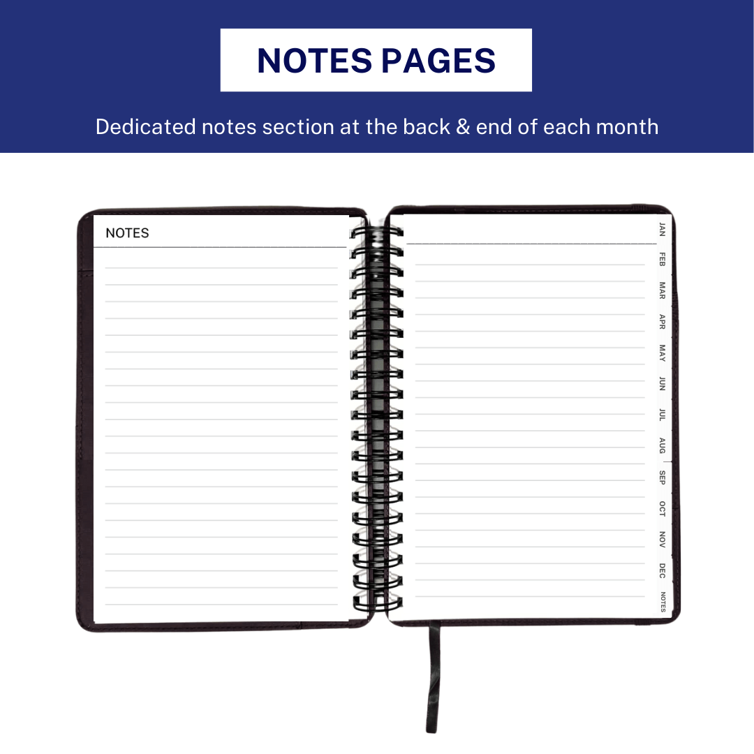 Men's 2026 Planner - Midnight Black