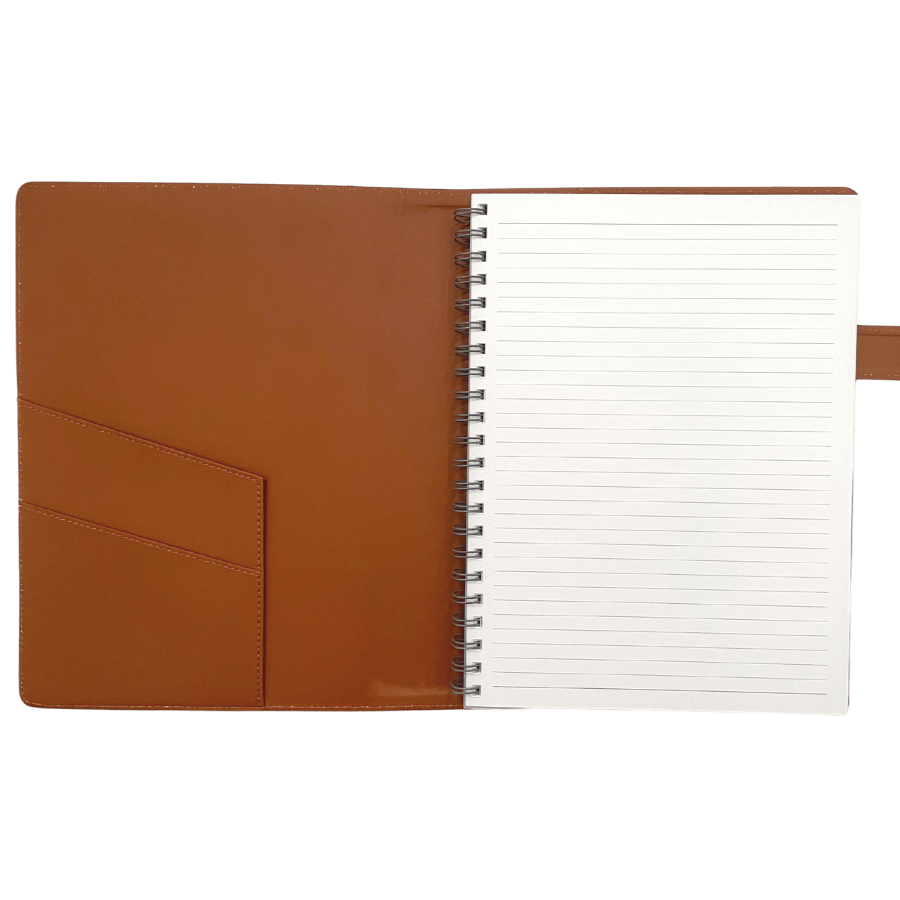 Men's A4 Covered Notebook - Walnut Brown (IMPERFECT)