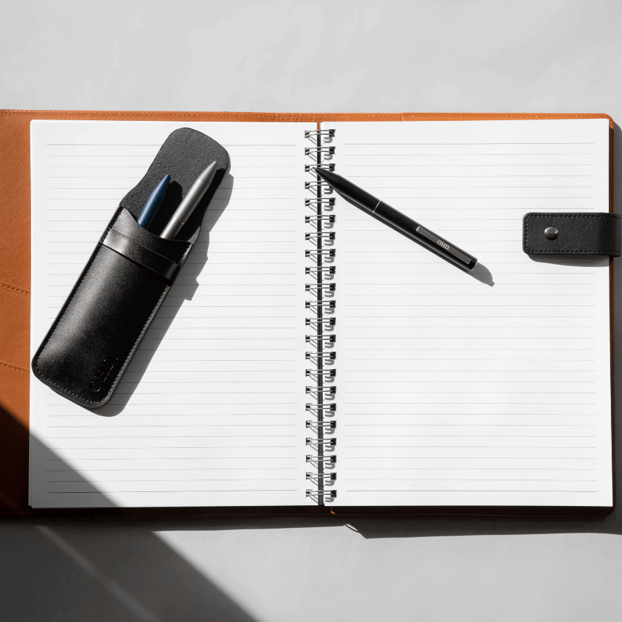 Men's A4 Covered Notebook - Walnut Brown (IMPERFECT)