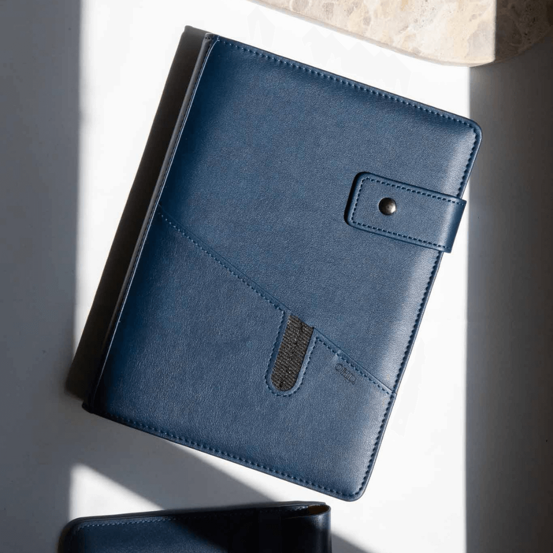 Men's A5 Covered Notebook - Navy Blue