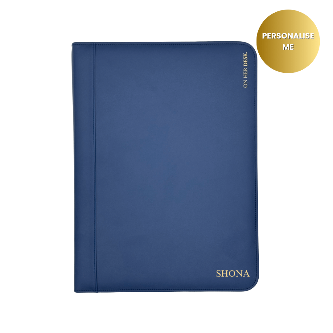 A4 Compendium Folder - Navy Blue (IMPERFECT)