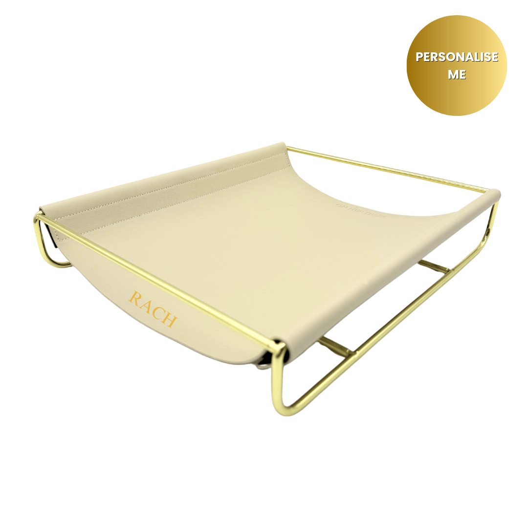 Document Desk Tray - Cream