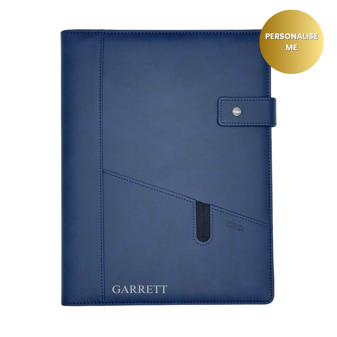 Men's A4 Covered Notebook - Navy Blue