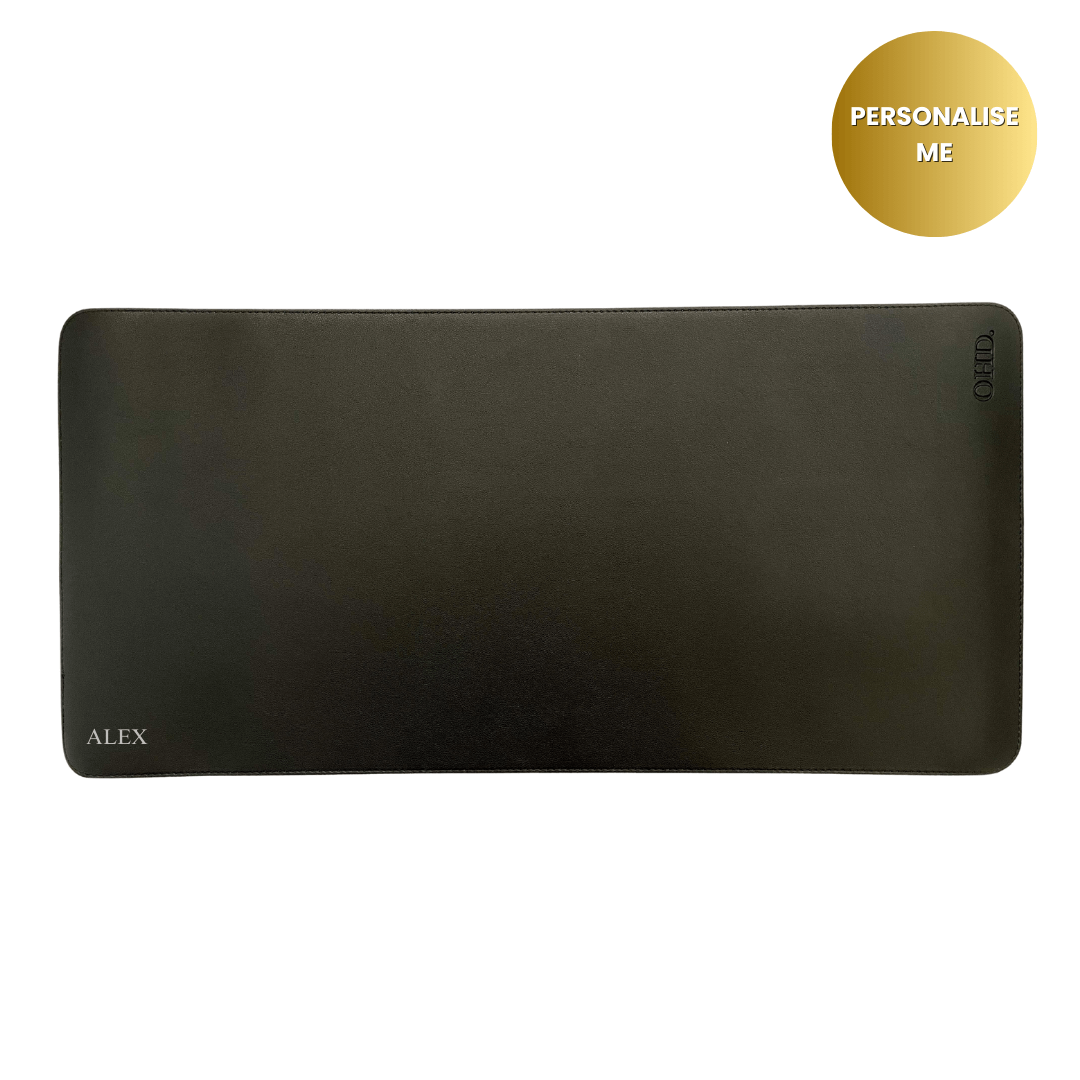 Men's Desk Mat - Midnight Black
