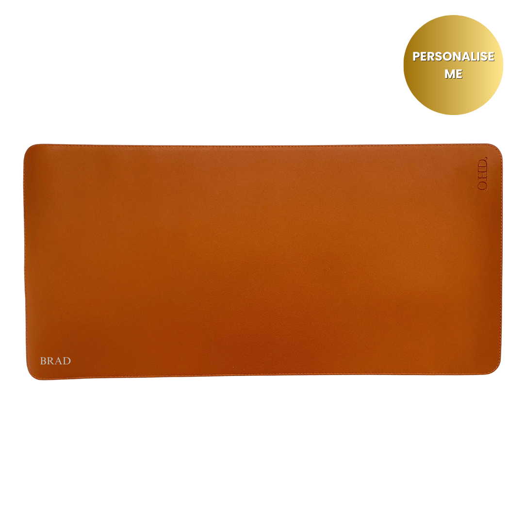 Men's Desk Mat - Walnut Brown