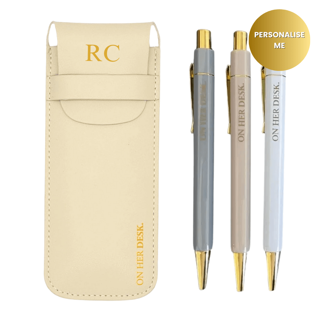 Trilogy Pen Set - Cream