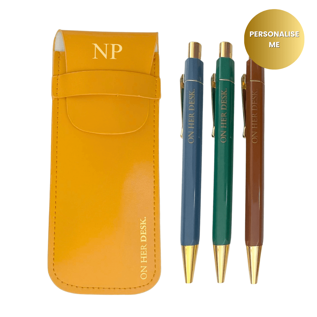 Trilogy Pen Set - Mustard