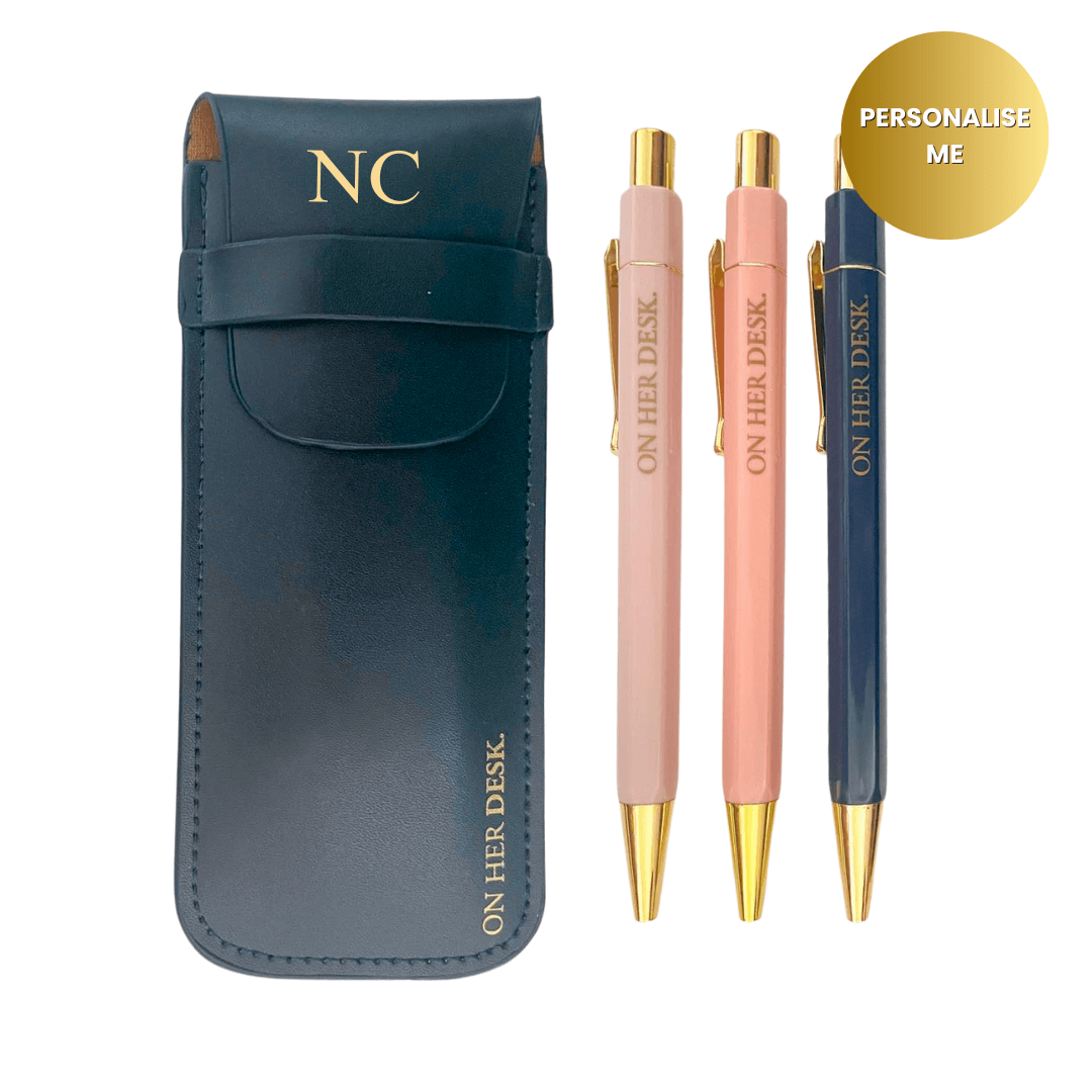 Trilogy Pen Set - Navy Blue