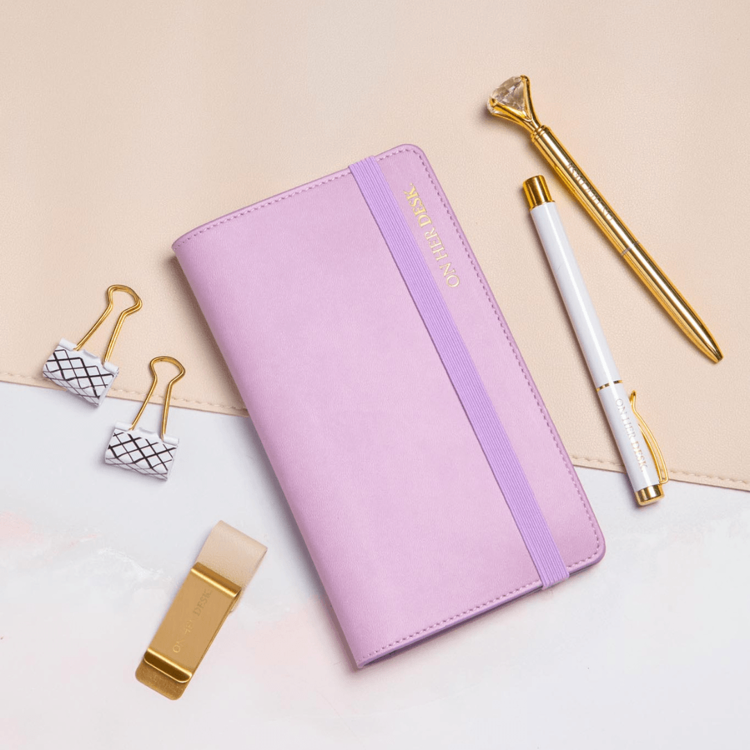 Refillable Sticky Note Organiser - Lilac