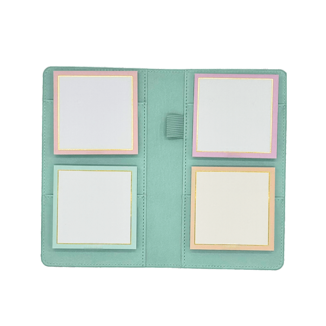 Refillable Sticky Note Organiser - Mint Green