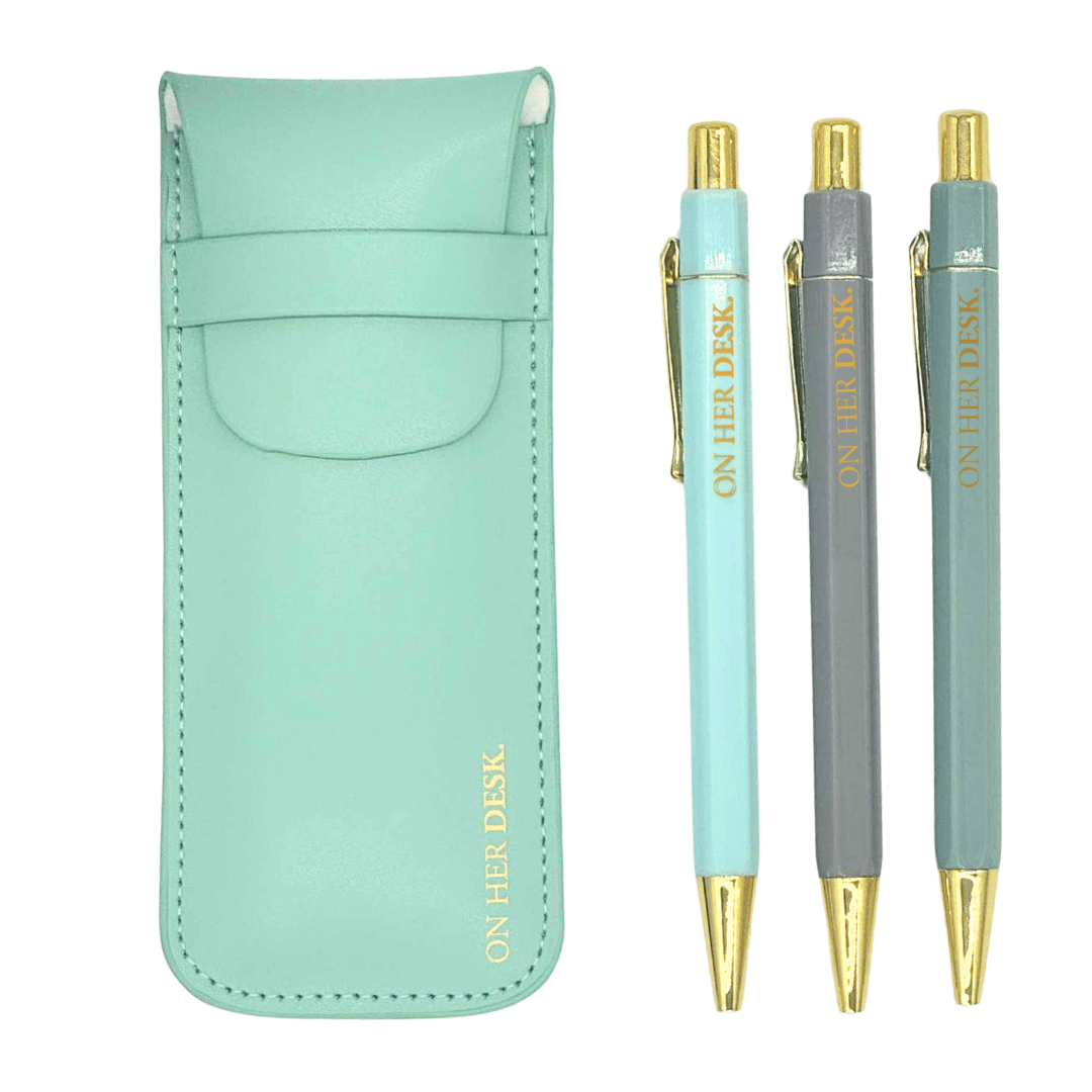 Trilogy Pen Set - Mint Green